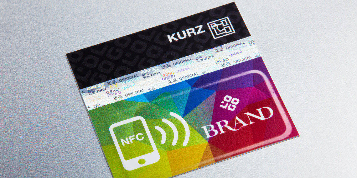 smart-TEC NFC Etikett mit Folie von Kurz