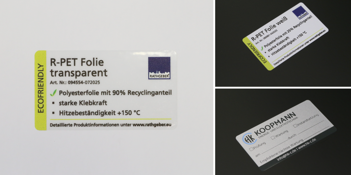 R-PET Kaschierfolie transparent | © RATHGEBER GmbH & Co. KG
