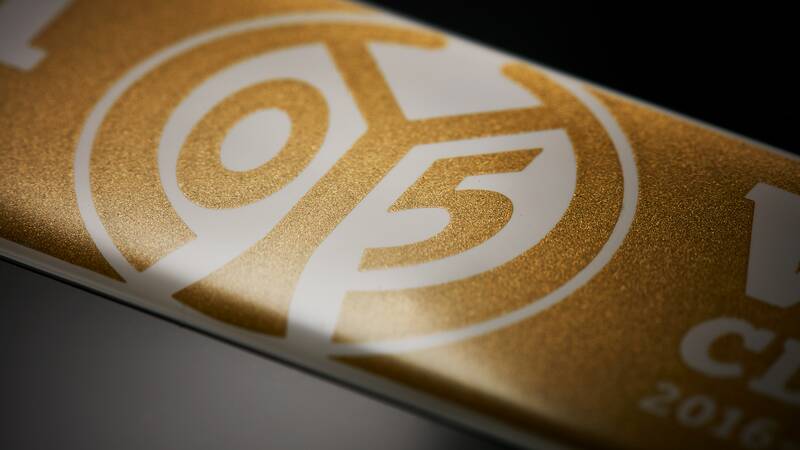 3D Etikett als Logo für Mainz05 - ROYALPLAST® 