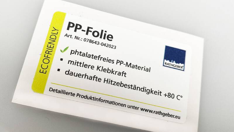 Phthalate-free PP film