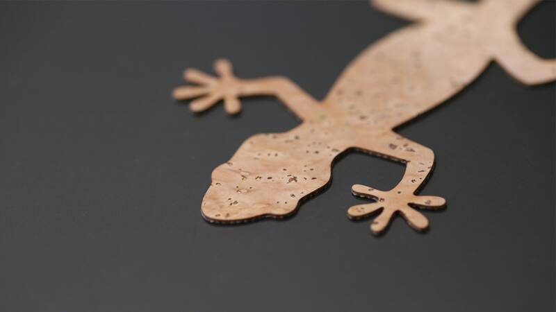 Green Label: cork gecko