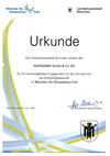 Zertifikat: Klimaschutz-Club Gold-Mitgliedschaft München RATHGEBER