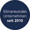 Klimaneutrales Unternehmen seit 2010
